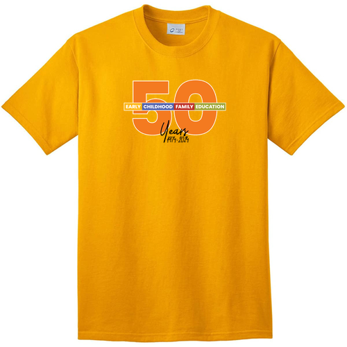 Port and Company 5.4 oz Cotton T-Shirt -- Gold