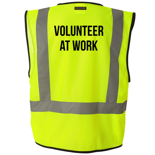 ML Kishigo Economy 1 Pocket Mesh Vest -- Lime