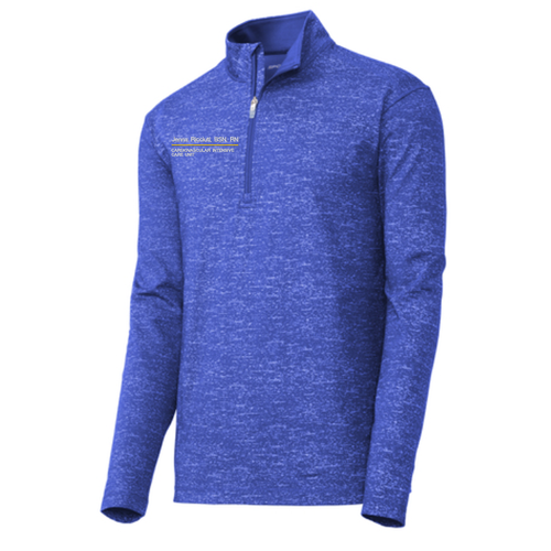 Sport-Tek Sport-Wick Stretch Reflective Heather 1/2-Zip Pullover -- True Royal