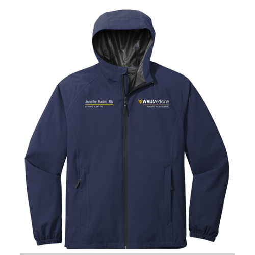 Embroidered Port Authority Essential Rain Jacket -- True Navy
