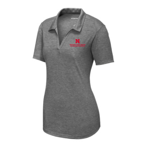 SECD Tri-Blend Ladies' Polo -- Dark Grey Heather