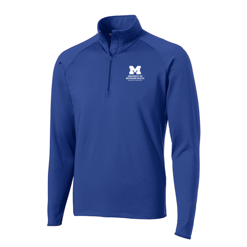 Sport Tek Sport Wick Stretch Half Zip Pullover -- True Royal