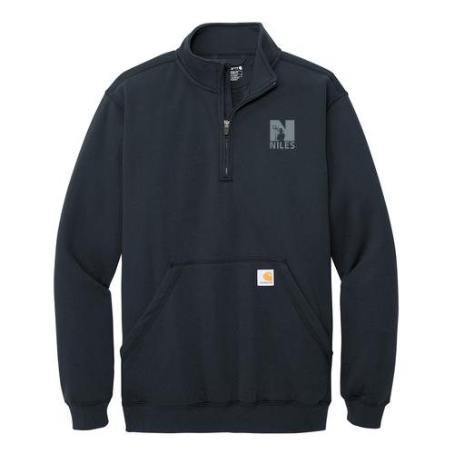 Carhartt Midweight 1/4-Zip Mock Neck Sweatshirt -- New Navy, NPS logo, 19 points
