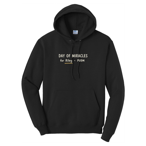 Port and Company Core Fleece Pullover Hooded Sweatshirt -- Jet Black