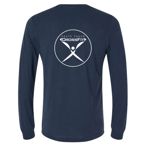 Bella+Canvas Navy Triblend Long Sleeve Tee