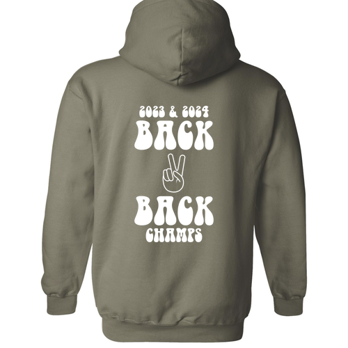 Gildan Heavy Blend Hooded Sweatshirt -- Military Green