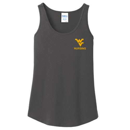 Port and Company Ladies Core Cotton Tank Top -- Charcoal