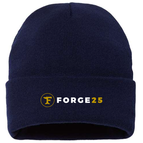 Sportsman Sherpa Lined 12 Cuffed Beanie -- Navy