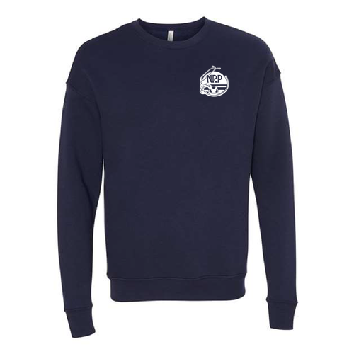 Bella Canvas Soft Drop Shoulder Fleece Crewneck -- Navy