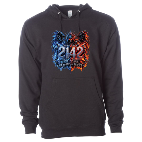 2142 Hooded Sweatshirt -- Black