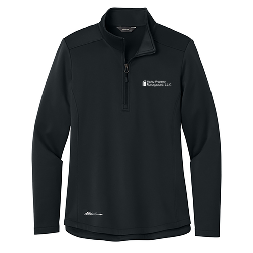 Eddie Bauer Women’s Smooth Mid Layer Black Fleece 1/2-Zip