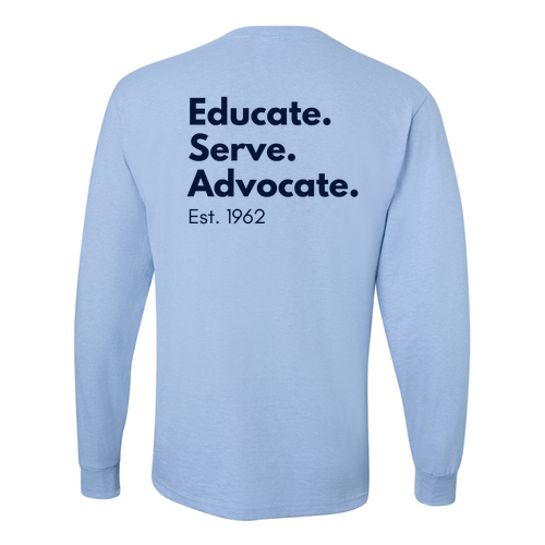 Jerzees Dri-Power Active Longsleeve Tee -- Light Blue