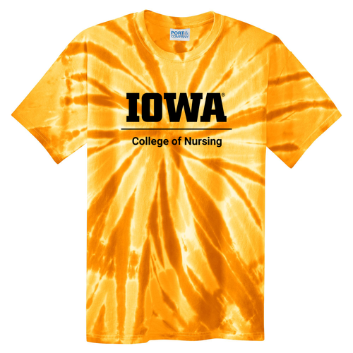 Port and Company Tie Dye Tee -- Gold