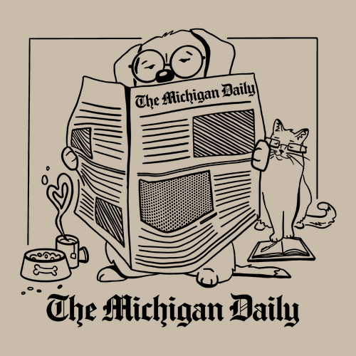 Gildan Heavy Blend Crewneck Sweatshirt -- Sand, Dog and Cat