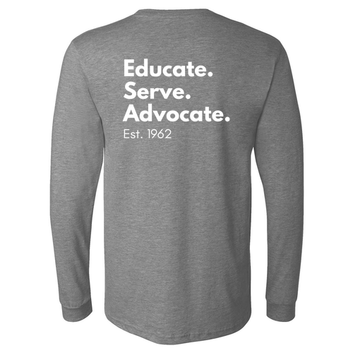 Mens/Unisex Bella Canvas Soft Fitted CVC Long Sleeve Tee -- Deep Heather