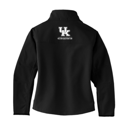 Port Authority Ladies Glacier Soft Shell Jacket -- Black / Chrome