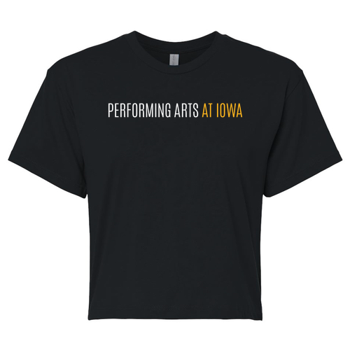 [HIDE] Next Level Ladies' Ideal Crop T-Shirt -- Black