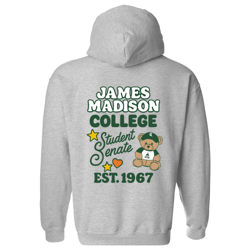 Gildan Heavy Blend Hooded Sweatshirt Left Chest and Back