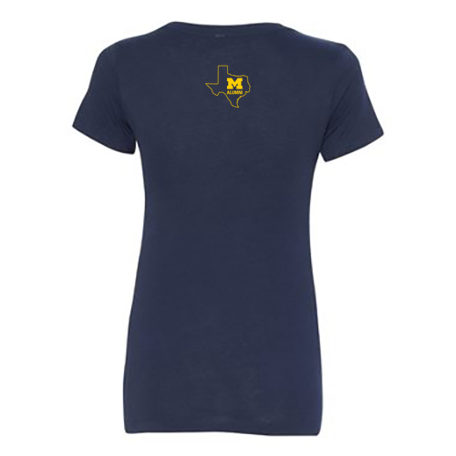 Ladies Next Level Soft Fitted Ideal V-Neck -- Midnight Navy