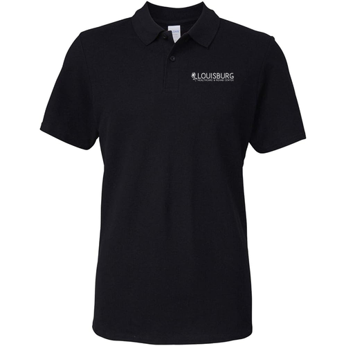 Gildan Adult Softstyle Pique Polo -- Black