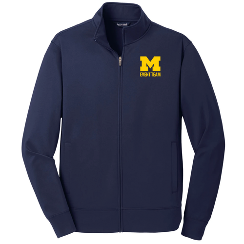 Sport Tek Sport Wicking Fleece Full Zip Jacket -- Navy