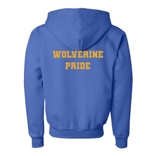 Gildan Full Zip Youth Hooded Sweatshirt -- Royal