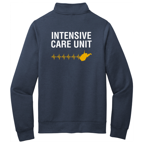 ICU Design Port and Company Core Fleece Cadet Full-Zip Sweatshirt -- Navy