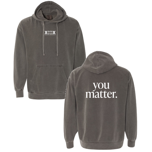 Comfort Colors Garment Dyed Hooded Pullover Sweatshirt -- Pepper