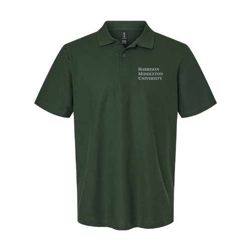 Gildan Adult Softstyle Pique Polo -- Forest Green