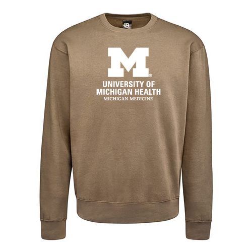 J. America Soft BTB Fleece Crewneck Sweatshirt -- Desert