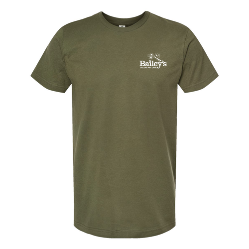 Staff Tee -- Heather Military Green