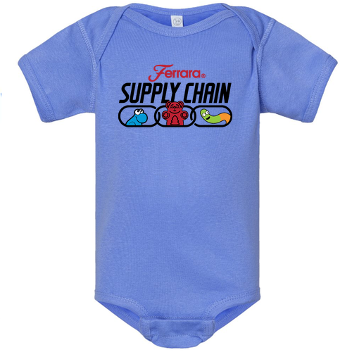 Rabbit Skins Lap Shoulder Onesie -Infant -- Carolina Blue