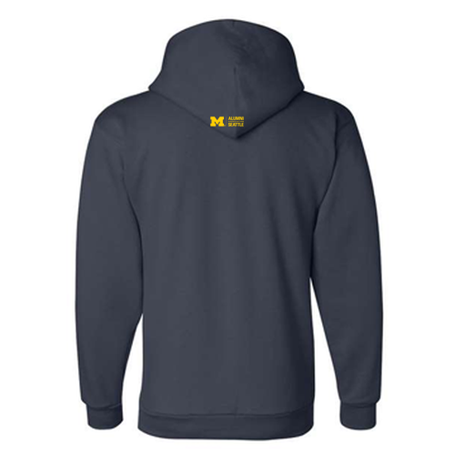 Champion Powerblend Hooded Sweatshirt -- Navy