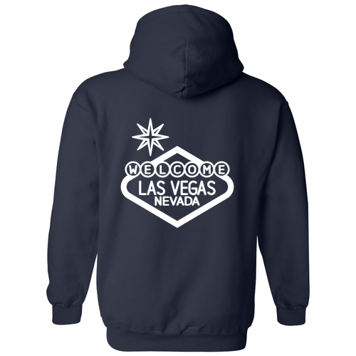 Gildan Heavy Blend Hooded Sweatshirt -- Navy, Sign