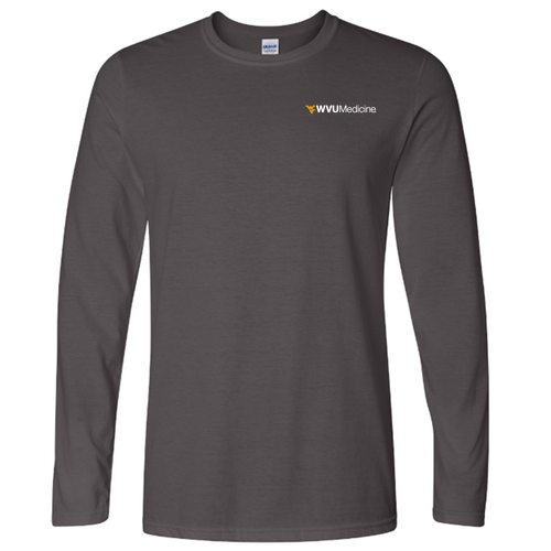 Gildan Softstyle Longsleeve T Shirt -- Charcoal