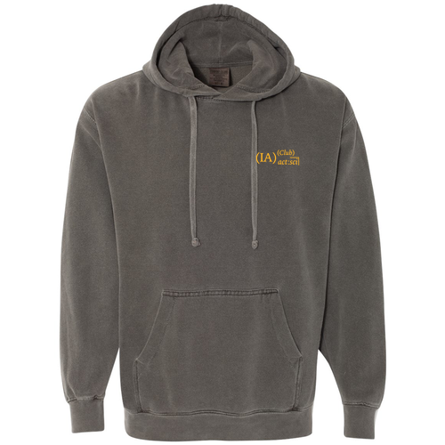 Comfort Colors Garment Dyed Hooded Pullover Sweatshirt -- Pepper