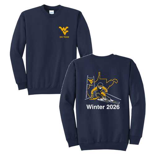 Port and Company Classic Crewneck Sweatshirt Screen Printed -- Navy