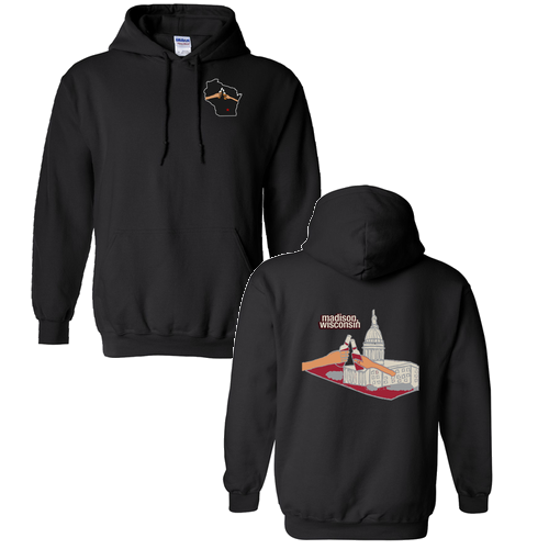 Gildan Heavy Blend Hooded Sweatshirt -- Black