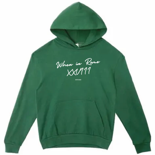 Lane Seven Unisex Urban Pullover Hooded Sweatshirt -- Forest Green