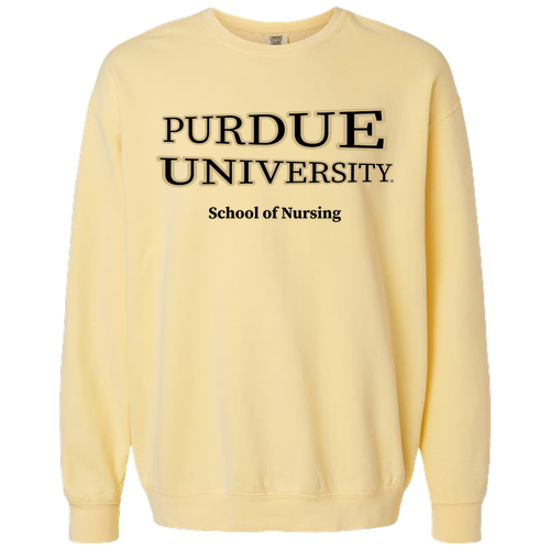 Comfort Colors Lightweight Adult Ringspun Crewneck Sweatshirt -- Butter