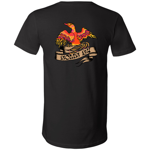 Bella Canvas Unisex Short Sleeve V-Neck Jersey Tee -- Black