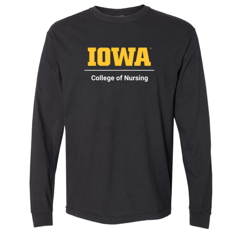 Comfort Colors Unisex Garment-Dyed Heavyweight Long Sleeve T-Shirt -- Black