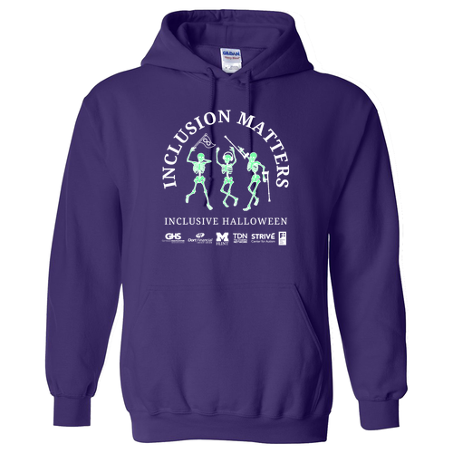Mens/Unisex Gildan Heavy Blend Hooded Sweatshirt -- Purple