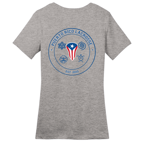 Taino Symbol Women's Tee -- Heathered Steel