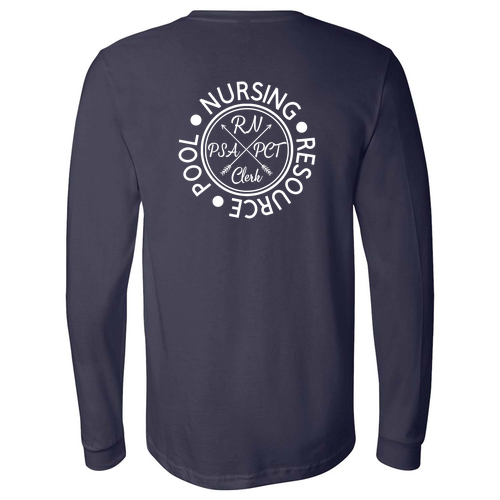 Bella Canvas Soft Fitted Jersey Longsleeve Tee -- Navy