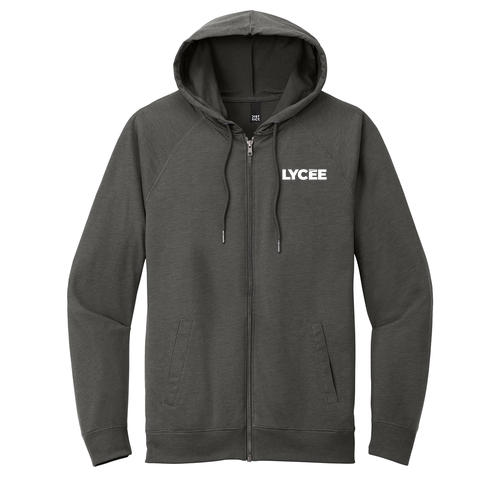 District Featherweight French Terry Full-Zip Hoodie -- Washed Coal