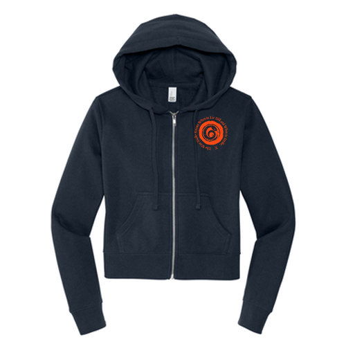 Ladies District Soft V.I.T. Fleece Full-Zip Hoodie -- New Navy