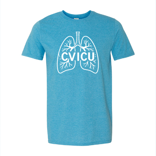 CVICU SoftStyle T-Shirt -- Heather Sapphire