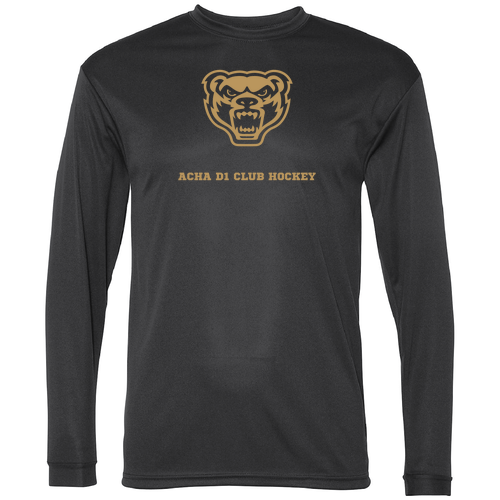 Sport-Tek PosiCharge RacerMesh Long Sleeve Tee -- Black
