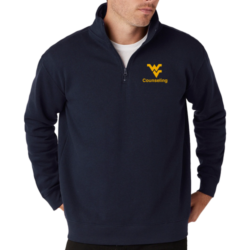 Cotton Heritage Quarter-Zip Fleece -- Navy Blazer